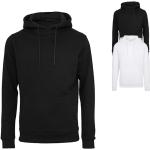 Schwarze Sportliche Build your Brand Bio Herrensweatshirts aus Baumwolle mit Kapuze Größe 4 XL 