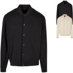 Schwarze Build your Brand Stehkragen College-Jacken aus Baumwolle für Herren Größe 3 XL 