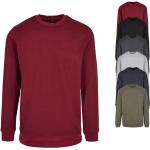 Burgundfarbene Rundhals-Ausschnitt Herrensweatshirts Größe S 