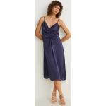 Reduzierte Blaue C&A Kleider A-Linie mit Reißverschluss aus Polyester für Damen Größe L 