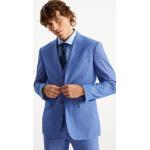 Blaue Canda Businesskleidung ohne Verschluss aus Polyester für Herren Übergröße 4-teilig 