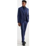 Blaue Karo C&A Businesskleidung aus Polyester für Herren Größe XXL 4-teilig 