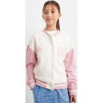 Rosa Bestickte C&A College Jacken für Kinder & Baseball Jacken für Kinder aus Bouclé Größe 146 