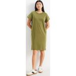 Grüne C&A Shirtkleider aus Jersey für Damen Größe XS 