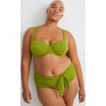 Grüne C&A High Waist Bikinihosen aus Polyester für Damen Größe XXL 