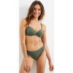 Grüne C&A Bikini-Tops aus Polyester in 80C gepolstert für Damen Übergrößen 