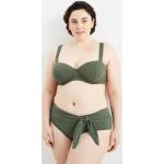 Grüne C&A Bikini-Tops aus Polyester in 85D gepolstert für Damen 
