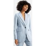 Blaue Business C&A Longblazer mit Schulterpolstern aus Polyester für Damen Größe XL 