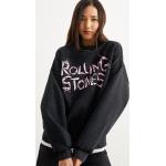 Schwarze Clockhouse Rolling Stones Damensweatshirts Größe S 