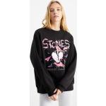 Schwarze Clockhouse Rolling Stones Damensweatshirts Größe S 