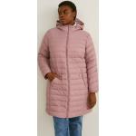Reduzierte Rosa C&A Daunenjacken mit Kapuze mit Kapuze für Damen Größe XL für den für den Winter 