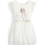 Weiße Die Eiskönigin Kindertüllkleider mit Pailletten aus Jersey 