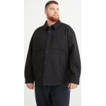 Reduzierte Schwarze C&A Hemdjacken aus Polyester für Herren Größe 3 XL 