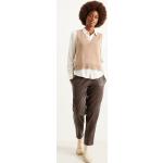 Braune C&A Kunstlederhosen aus Polyester für Damen Größe S 