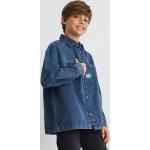 Reduzierte Blaue C&A Kinderjeanshemden aus Denim für Jungen Größe 170 