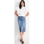 Blaue C&A Jeansröcke mit Fransen aus Baumwolle für Damen Größe S 