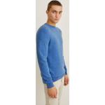 Reduzierte Blaue C&A Kaschmir-Pullover aus Wolle für Herren Größe XXL 