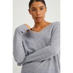 Graue C&A Kaschmir-Pullover aus Wolle für Damen Größe XS 