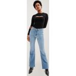 Reduzierte Hellblaue C&A High Waist Jeans aus Denim für Damen Größe L 
