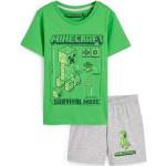 Grüne Motiv C&A Minecraft Kurze Kinderschlafanzüge aus Jersey Größe 134 2-teilig 