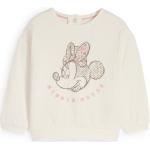 Weiße Bestickte C&A Entenhausen Minnie Maus Kindersweatshirts mit Maus-Motiv für Babys Größe 68 