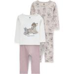 Beige Unifarbene C&A Bambi Kinderschlafanzüge & Kinderpyjamas für Babys Größe 80 4-teilig 
