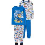 Blaue C&A PAW Patrol Kinderschlafanzüge & Kinderpyjamas aus Jersey für Jungen Größe 134 4-teilig 