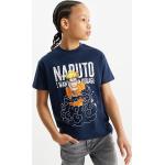 Blaue Kurzärmelige C&A Naruto Kinderoberteile aus Jersey Größe 158 