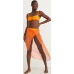 Orange C&A XL Damensarongs & Damenpareos durchsichtig aus Chiffon Größe XL 
