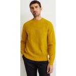 Reduzierte Gelbe C&A Kaschmir-Pullover aus Wolle für Herren Größe XXL 
