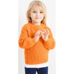 Orange C&A Kinderstrickpullover für Mädchen Größe 104 