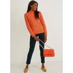 Reduzierte Orange C&A XL Zopfpullover für Damen Größe XL für den für den Herbst 