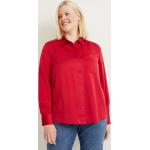 Reduzierte Rote C&A Festliche Blusen aus Satin für Damen Größe XL 
