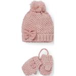 Reduzierte Rosa C&A Mütze Schal Handschuh Sets für Kinder aus Fleece für Babys 