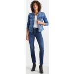 Reduzierte Blaue C&A Slim Fit Jeans aus Denim für Damen Größe M für den für den Winter 