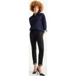 Reduzierte Schwarze C&A Slim Fit Jeans aus Denim für Damen Größe S für den für den Winter 