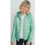 Grüne Gesteppte C&A Steppjacken mit Kapuze aus Polyester mit Kapuze für Damen Größe XL für den für den Winter 