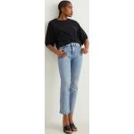 Reduzierte Blaue C&A Straight Leg Jeans aus Denim für Damen Größe XS 