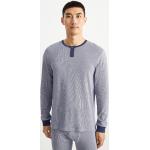 Reduzierte Blaue Gestreifte C&A Thermo-Unterhemden aus Jersey für Herren Größe L 