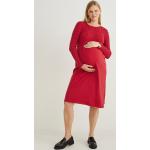 Reduzierte Rote C&A Umstandskleider aus Polyester für Damen Größe M 