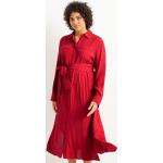 Reduzierte Rote C&A Freizeitkleider aus Viskose für Damen Größe XXL 