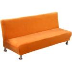 Reduzierte Orange Moderne Sofabezüge 3 Sitzer aus Samt maschinenwaschbar 
