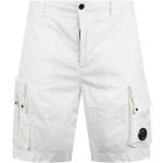 Reduzierte Weiße C.P. COMPANY Cargo-Shorts aus Baumwolle für Herren Größe S für den für den Sommer 