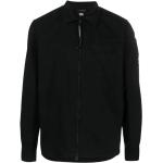 Schwarze Casual C.P. COMPANY Hemden mit Reißverschluss mit Reißverschluss aus Baumwolle für Herren Größe L 