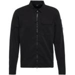 Schwarze Casual C.P. COMPANY Hemden mit Reißverschluss mit Reißverschluss für Herren Größe L 