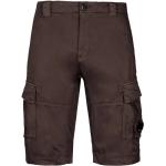 Reduzierte Braune Casual C.P. COMPANY Cargo-Shorts mit Reißverschluss aus Baumwolle für Herren Größe L 