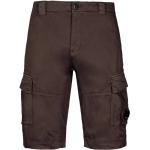 Reduzierte Braune Casual C.P. COMPANY Cargo-Shorts mit Reißverschluss aus Baumwolle für Herren Größe M 