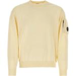 Reduzierte Pastellgelbe C.P. COMPANY Herrensweatshirts aus Baumwolle Größe M 