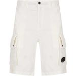 Reduzierte Weiße Casual C.P. COMPANY Cargo-Shorts mit Reißverschluss aus Baumwolle für Herren Größe L für den für den Sommer 
