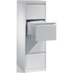 Hellgraue Büroschränke & Home Office Schränke verzinkt aus Kunststoff mit Schublade Breite 400-450cm, Höhe über 500cm, Tiefe 50-100cm 